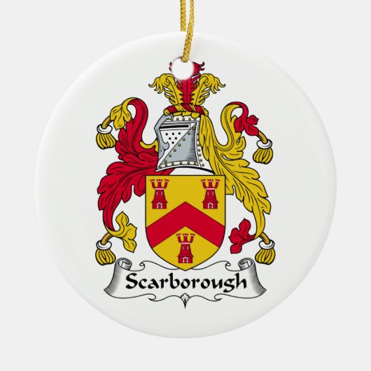 Scarborough Family Crest Keramisch Ornament (Voorkant)