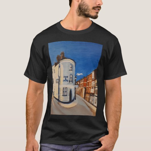 Scarborough Fish & Chip Shop T-shirt (Voorkant)