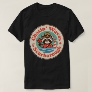 Scarborough golven najagen kunst t-shirt