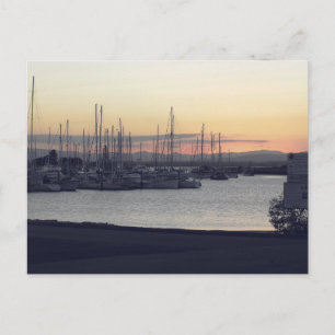 Scarborough Harbour at dusk, Queensland, Australië Briefkaart