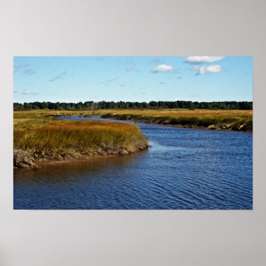Scarborough Marsh (zoutwater) Maine Poster (Voorkant)
