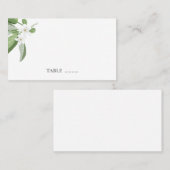 Scarborough Sage Bruiloft Zitplaatsen Kaarten Plaatskaartje (Voorkant / Achterkant)