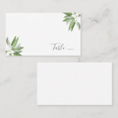 Scarborough Sage Bruiloft Zitplaatsen Kaarten Plaatskaartje (Voorkant / Achterkant)