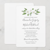 Scarborough Sage Monogram Bruiloft Suite Kaart (Voorkant / Achterkant)