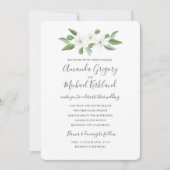 Scarborough Sage Monogram Bruiloft Suite Kaart (Voorkant)