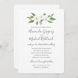 Scarborough Sage Monogram Bruiloft Suite Kaart