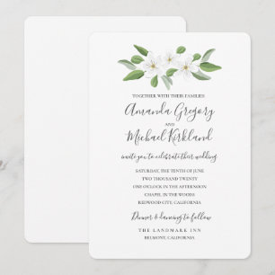 Scarborough Sage Monogram Bruiloft Suite Kaart