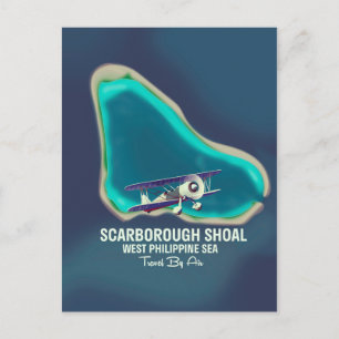 Scarborough Shoal West Philippine Zee Map Briefkaart