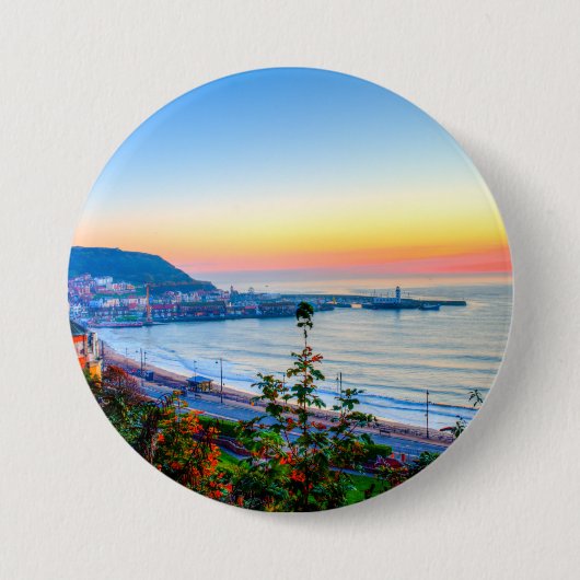 Scarborough Sunrise Ronde Button 7,6 Cm (Voorkant)
