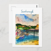 Scarborough Watercolor Briefkaart (Voorkant / Achterkant)