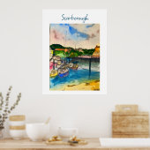 Scarborough Watercolor Poster (Keuken)