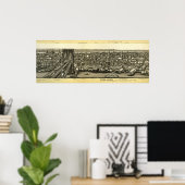 Scarce 1880 Brooklyn NY Panorama Poster (Thuiskantoor)