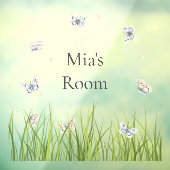  Scarce Blue Butterflies Persoonlijke deur & Raamsticker (Vel 3)