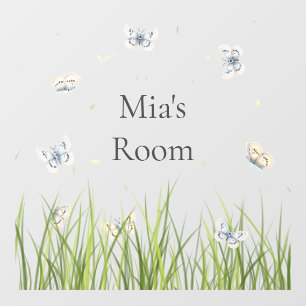  Scarce Blue Butterflies Persoonlijke deur & Raamsticker