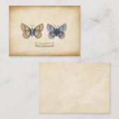 Scarce Large Blue Butterfly Specimen  Notitiekaartje (Voorkant / Achterkant)