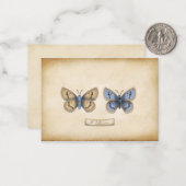 Scarce Large Blue Butterfly Specimen  Notitiekaartje (Voorkant / Achterkant in situ)