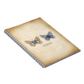 Scarce Large Blue Butterfly Specimen stijl Notitieboek (Rechterzijde)