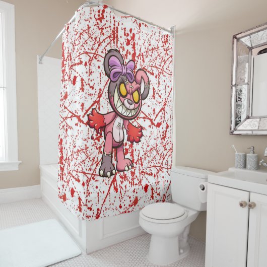 Scare Beer Shower Curtain Douchegordijn (In situ)