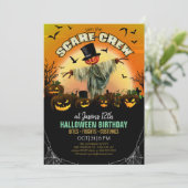Scare Crew Halloween Verjaardag of Partij ID1001 Kaart (Staand voorkant)