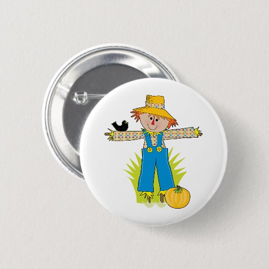 Scare Crow Ronde Button 5,7 Cm (Voorkant /achterkant)