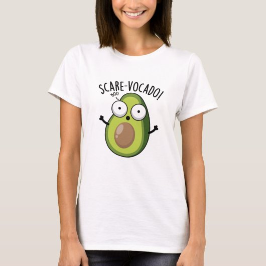 Scare-vocaco Funny Avocado Pun T-shirt (Voorkant)