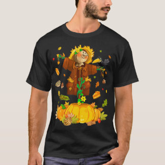 Scarecrow Autumn Hallo Herfst Pumpkin Halloween T-shirt
