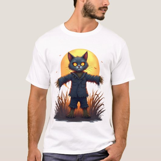 Scarecrow Cat Sentinel T-shirt (Voorkant)
