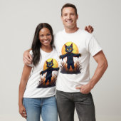 Scarecrow Cat Sentinel T-shirt (Unisex)
