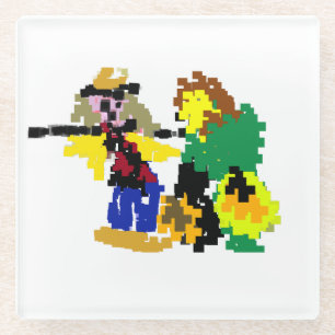 Scarecrow Cool Autumn Glazen Onderzetter