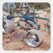 Scarecrow, een mobiliteitstestmodel vierkante sticker (Voorkant)