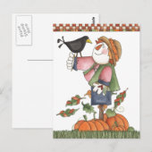 Scarecrow en kraai briefkaart (Voorkant / Achterkant)