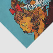 “Scarecrow en laffe leeuw” door John R Neill Tissuepapier (Detail)