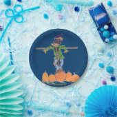 Scarecrow en pompoenen papieren bordje (Feest)