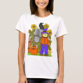 Scarecrow en pompoenen t-shirt (Voorkant)