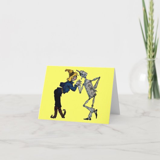 Scarecrow en Tin Man Note Kaart (Voorkant)