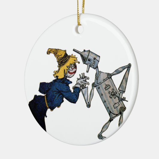 Scarecrow en Tin Man Ornament (Links)