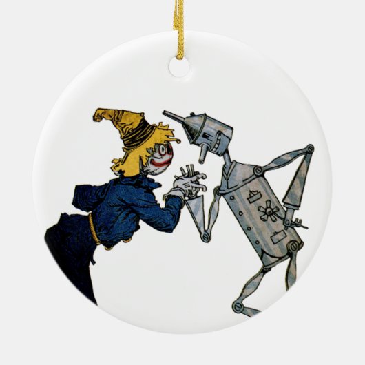 Scarecrow en Tin Man Ornament (Achterkant)