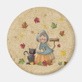 Scarecrow en zijn zwarte kat magneet