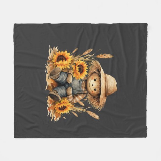 Scarecrow Fleece Deken (Voorkant (Horizontaal))