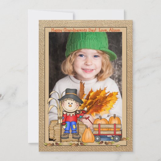 Scarecrow Frame Fotokaart Kaart (Voorkant)