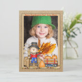 Scarecrow Frame Fotokaart Kaart (Staand voorkant)