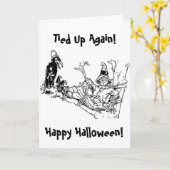 Scarecrow gebonden in de boom kaart (Gele Bloem)