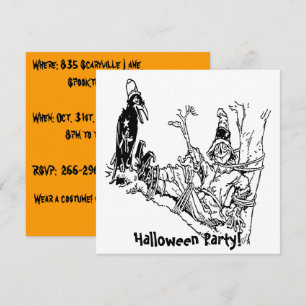 Scarecrow gebonden in de boom kaart