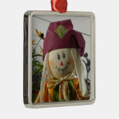 Scarecrow Girl Premium Square Ornament (Rechts)