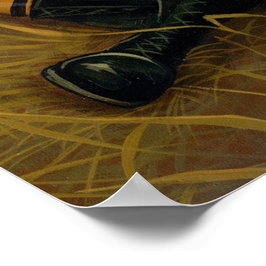 Scarecrow gothic fairy cat halloween Art Print (Hoek)