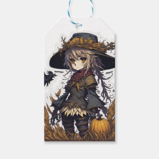 Scarecrow Halloween Cadeaulabel (Voorkant)