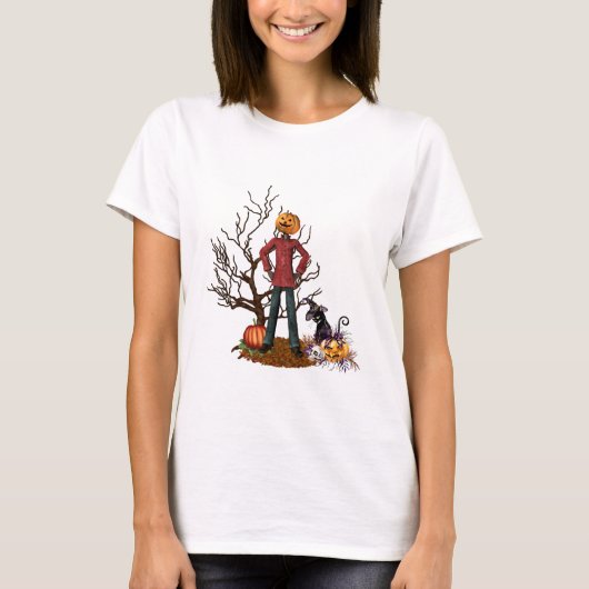 Scarecrow Halloween T-Shirt (Voorkant)