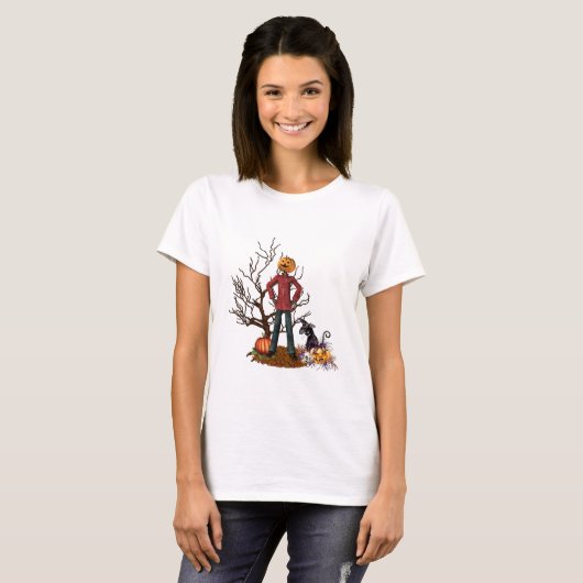 Scarecrow Halloween T-Shirt (Voorkant volledig)