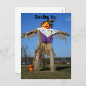 Scarecrow Halloween Vakantie Briefkaart (Voorkant / Achterkant)