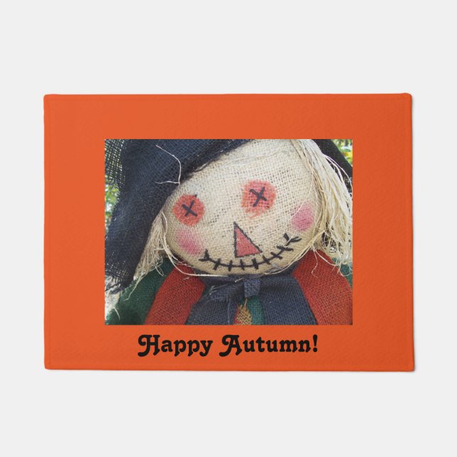 Scarecrow Happy Autumn Door Mat (Voorkant)